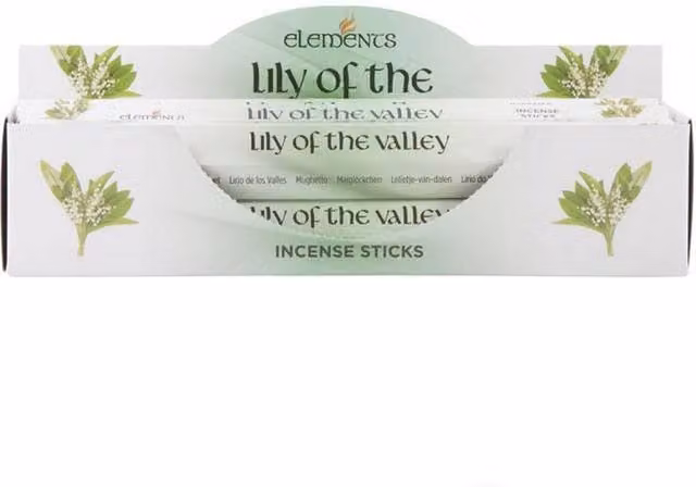 Elements Lily Of The Valley Floral Incense Sticks, 6 Pack, White