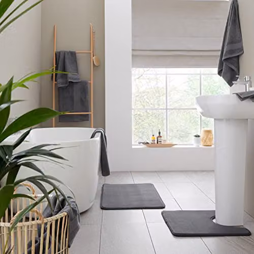 Catherine Lansfield Grey Cotton Hand Towel – 3