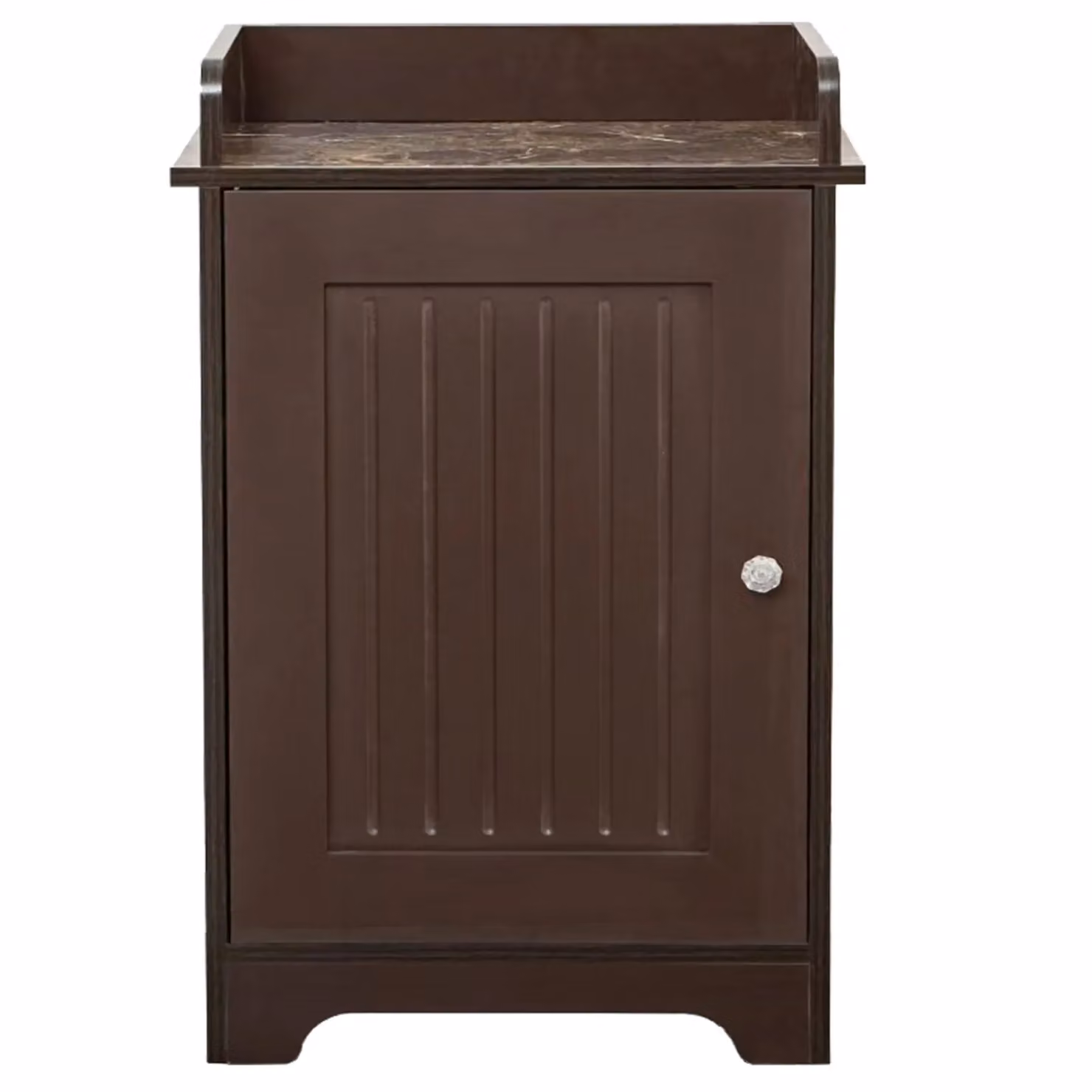 Gr8 Home Freestanding Wooden Bathroom Storage Floor Cabinet in Dark Brown – 3