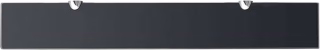 Berkfield Home Modern Black Glass Floating Shelf
