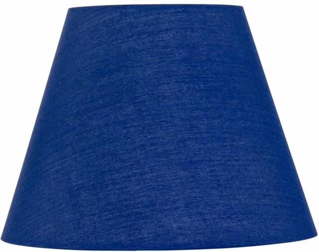 First Choice Lighting Blue Fabric Tapered Cone Lamp Shade, Diameter: 20 cm – 1