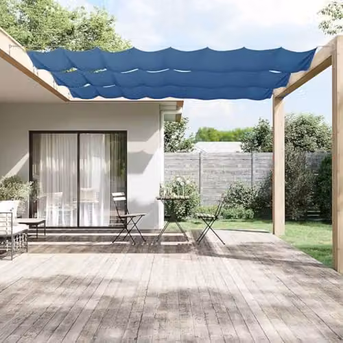 vidaXL Blue Vertical Balcony Cover Awning, W/H: 800 x 140 cm – 2