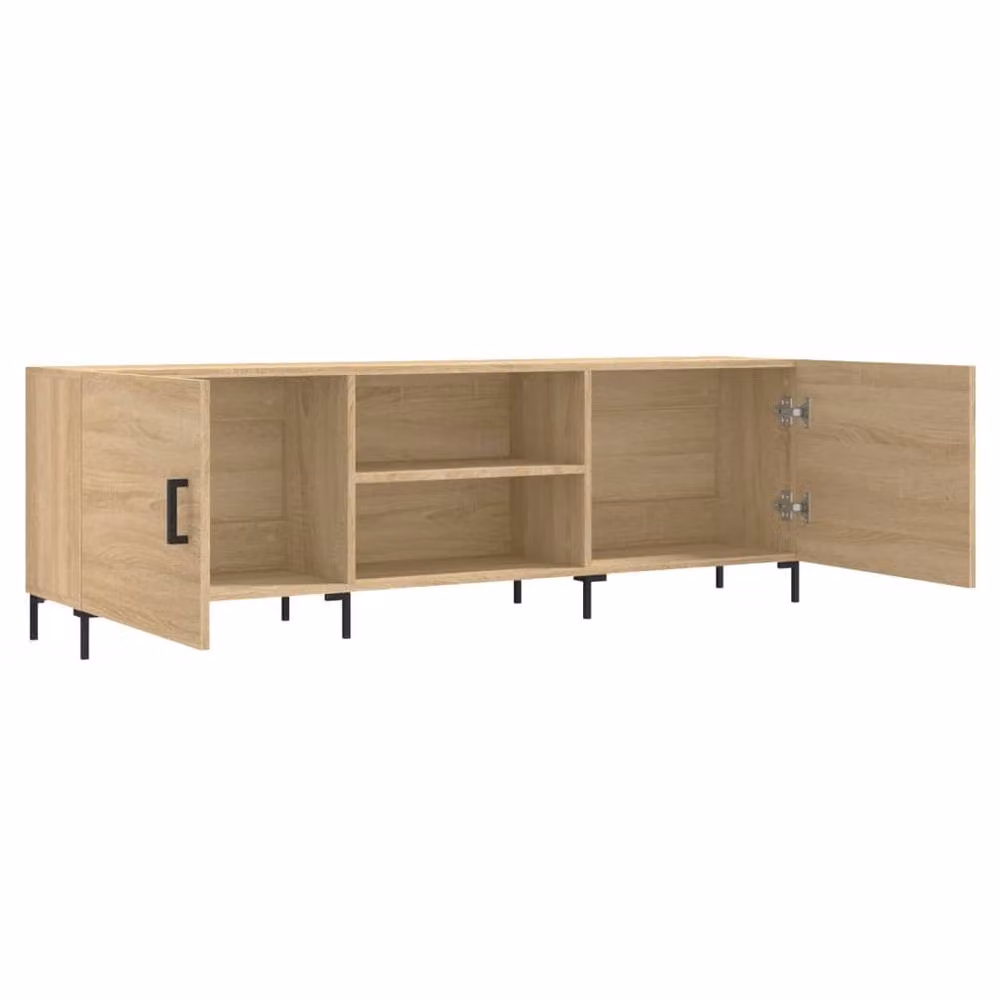Berkfield Home Sonoma Oak TV Cabinet in Beige, W/D/H: 150 x 30 x 50 cm – 3