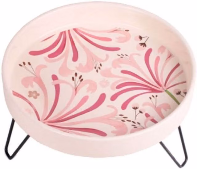 Petface Ceramic Garden Wild Bird Bath in Pink