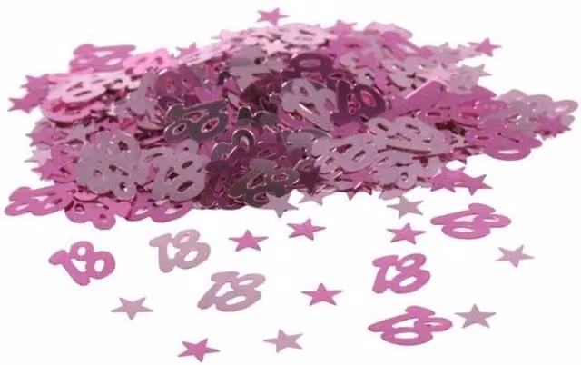 KDMD Mini Stars 18 Pink Confetti 12 Pack