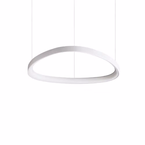 Ideal Lux Gemini Modern LED Ring Pendant Ceiling Light, White, 2700K, Diameter: 61 cm