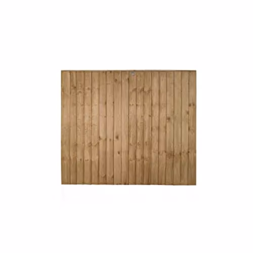Forest Garden Brown Impregnated Wood Closeboard Fence Panels, Pack of 20 – 1