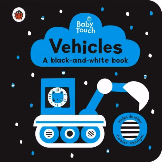 Ladybird Baby Touch Vehicles Black and White Board Book