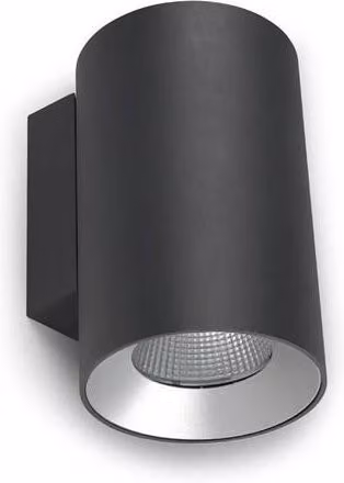 Netlighting Cosmos Grey LED Outdoor Up Down Wall Lamp, 36W, 3000K, IP66, 14cm – 1