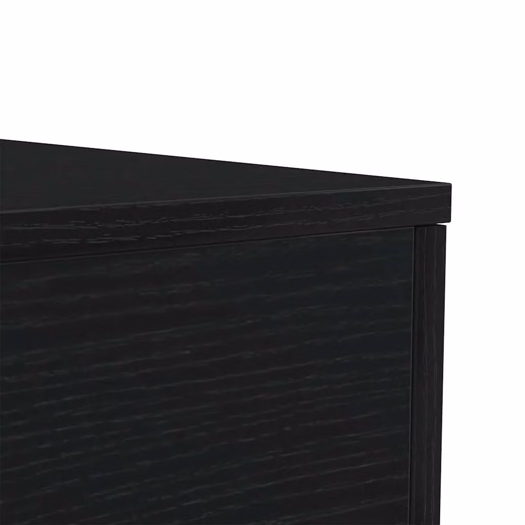 Berkfield Home Modern Black Oak Coffee Table with LED Lights W/D/H: 90 x 50 x 40 cm – 7