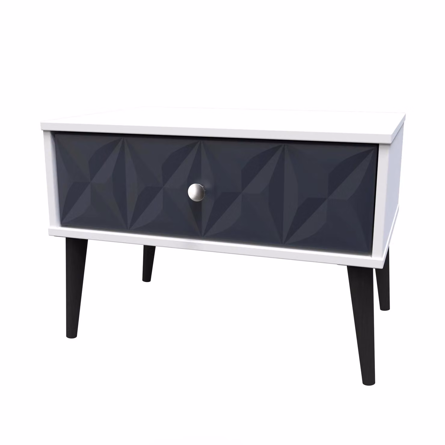 2 U Toledo Wide 1 Drawer Side Table in Dark Blue – 2