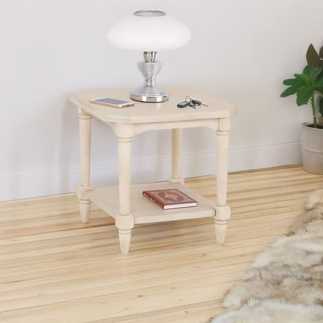 Seconique Chantilly Classic Side Table in Antique Cream and Beige