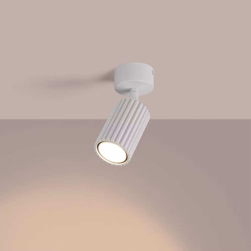 Sollux Lighting minimalist white metal cylinder ceiling lamp, W/D/H: 18 x 7 x 7 cm – 2
