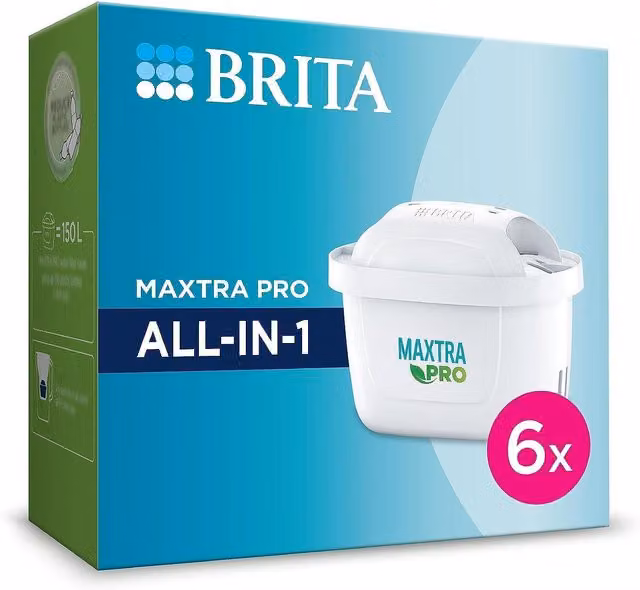 Brita MAXTRA PRO All-in-1 Water Filter Cartridges, 6 Pack, White – 5
