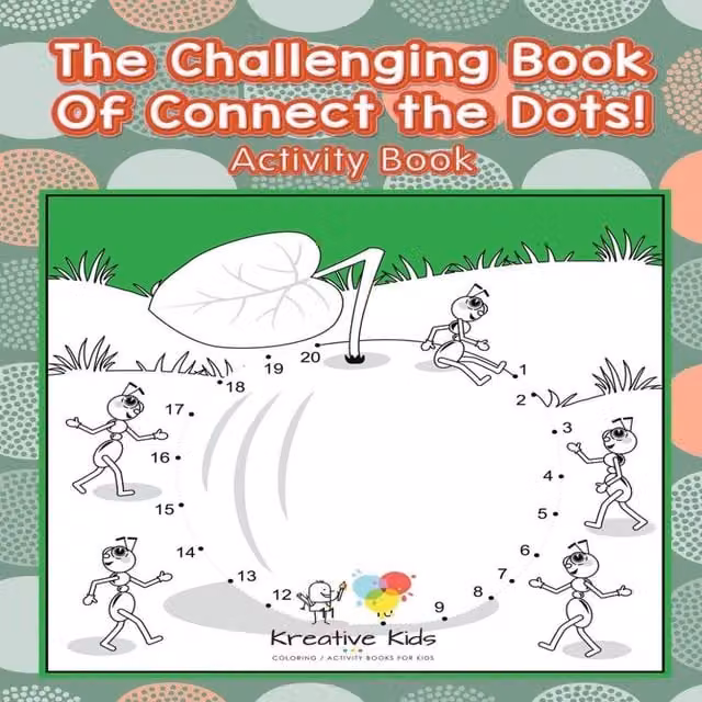 Kreative Kids The Challenging Book Of Connect the Dots Activity Book, Multicolour Paperback