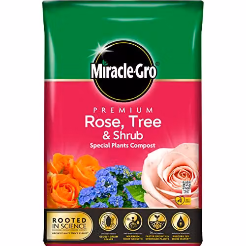Miracle-Gro Premium Rose, Tree and Shrub Compost, 40 l, Brown – 1