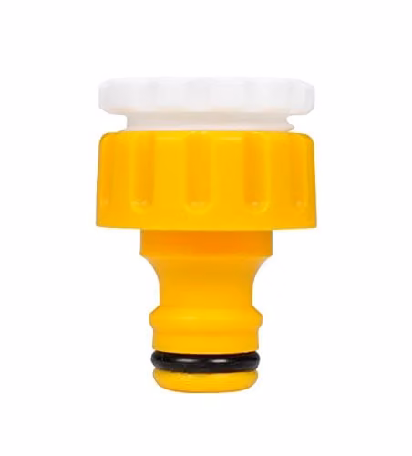 Hozelock Threaded Tap Connector 3/4 inch in Yellow