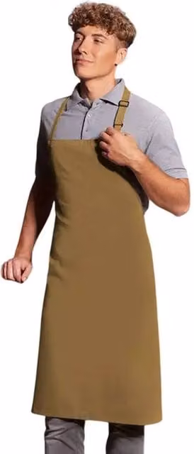 Karlowsky Basic Bib Apron in Brown, W/D/H: 90.0 x 70.0 cm – 1