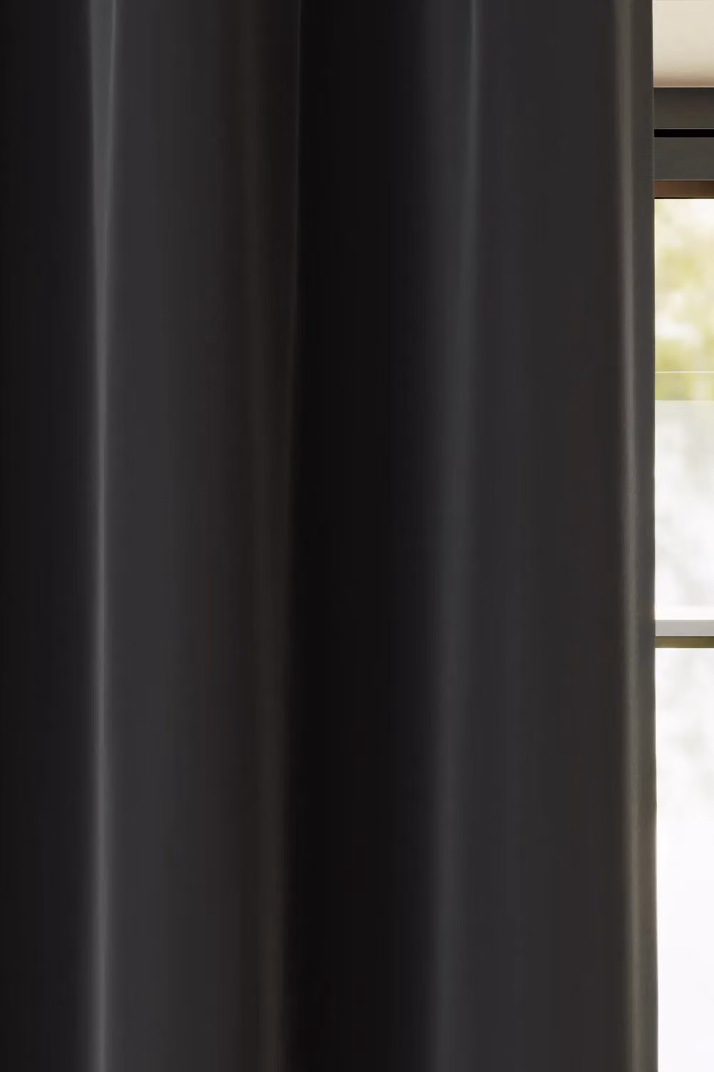 Enhanced Living Plain Supersoft Thermal Blackout Eyelet Curtains, Pair, Black, W: 168 cm, H: 183 cm – 3