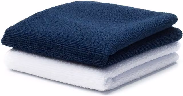 Towel City Navy Blue Microfibre Guest Towel with Border