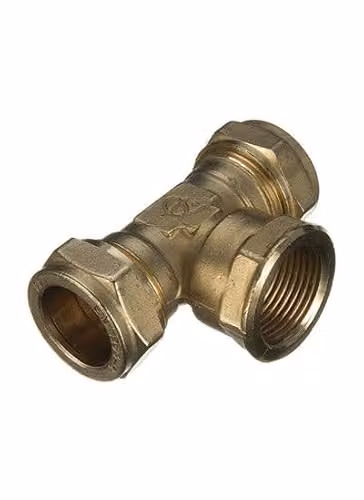 Primaflow Brass 3/4 inch Female Thread Tee in Gold – 2