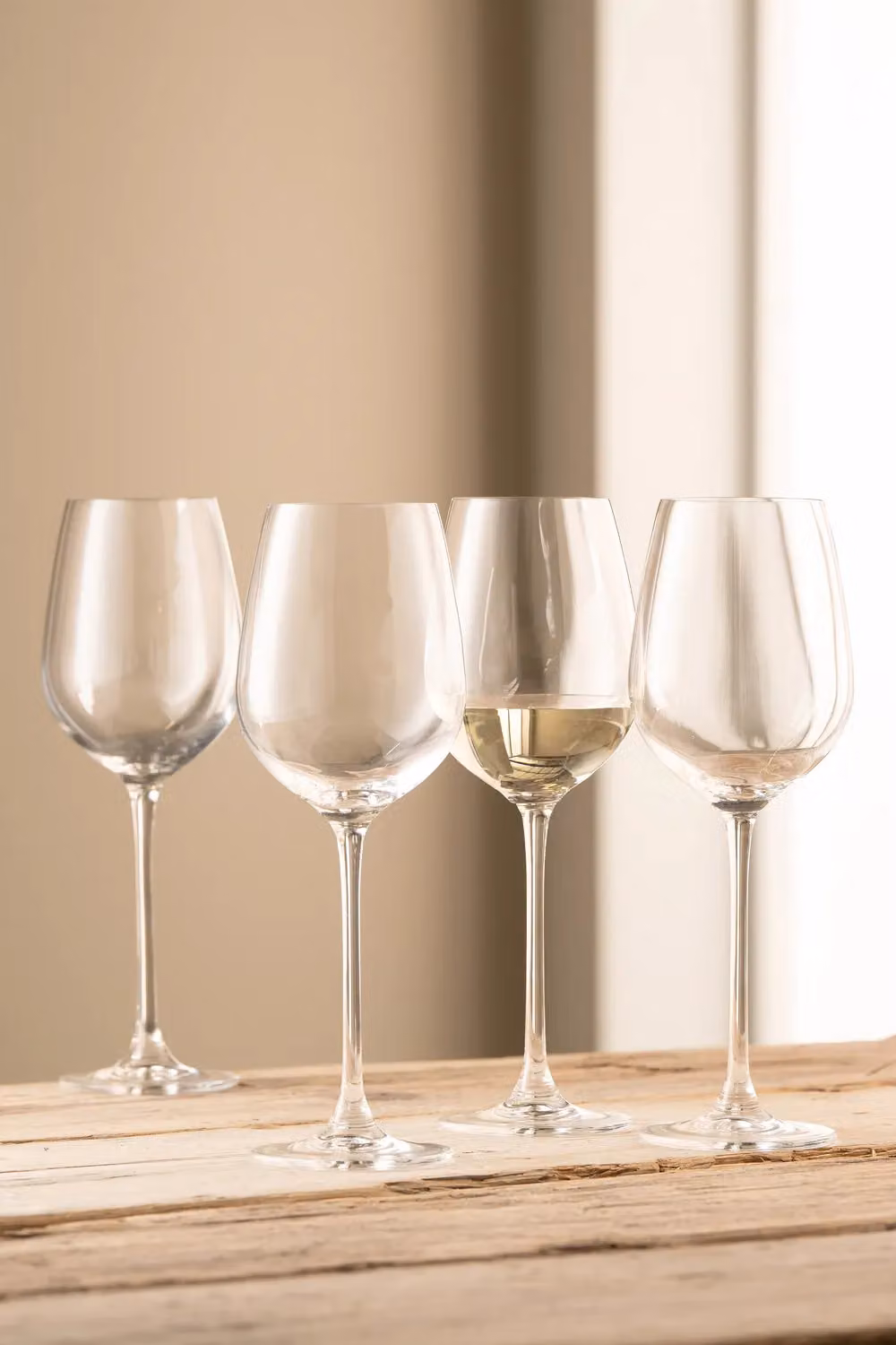 Galway Crystal Solus Clear White Wine Glasses, Set of Four – 2