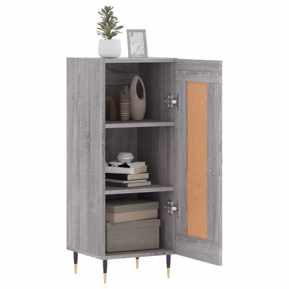 Berkfield Home Grey Sonoma Sideboard, W/D/H: 34.5 x 34 x 90 cm – 2