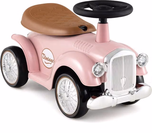 Costway Pink Ride-On Sliding Car with Squeeze Horn and Light and Sound Effects