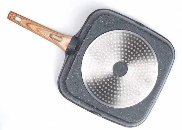 Havendro Non Stick 3 in 1 Multi Section Breakfast Grill Pan in Grey