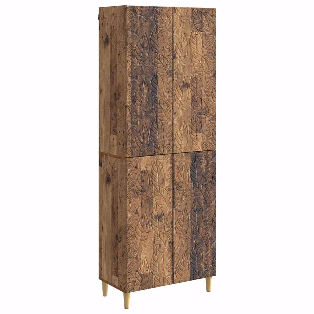 Berkfield Home Modern 2-Piece Cabinet Set in Brown Engineered Wood – 2