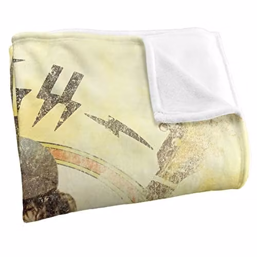 LOGOVISION Tie Dye Super Soft Microfibre Fleece Throw Blanket, Multicolour, W/D/H: 152 x 127 x 1 cm – 2