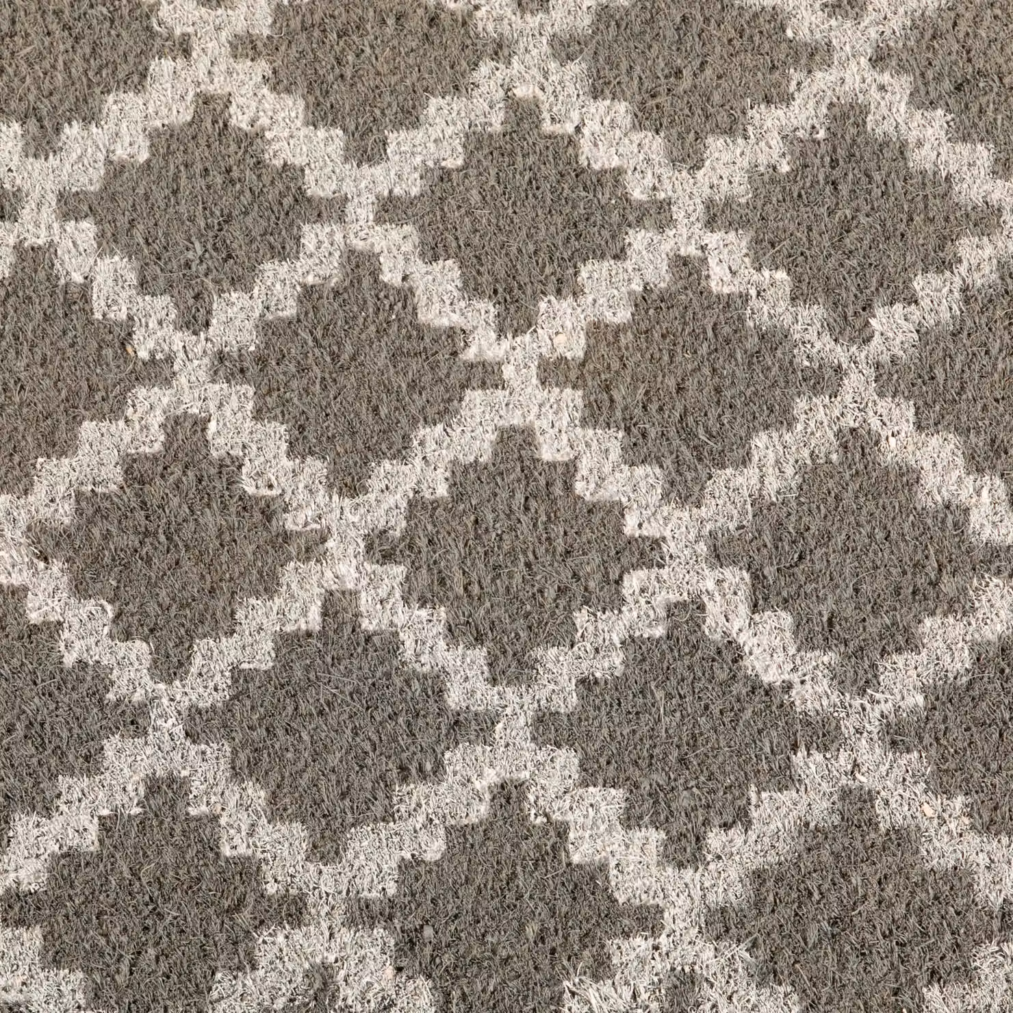 Artsy Grey Trellis Graphic Doormat, W/D: 45 x 75 cm – 2