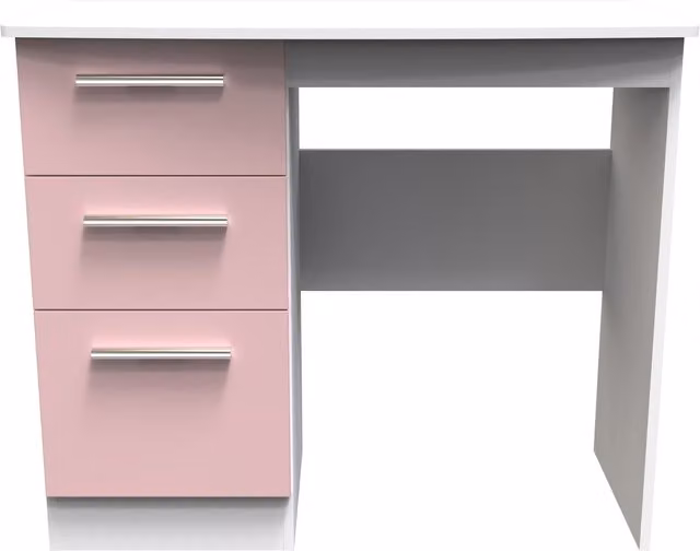 Knightsbridge Kobe Ready Assembled Vanity in Pink and White