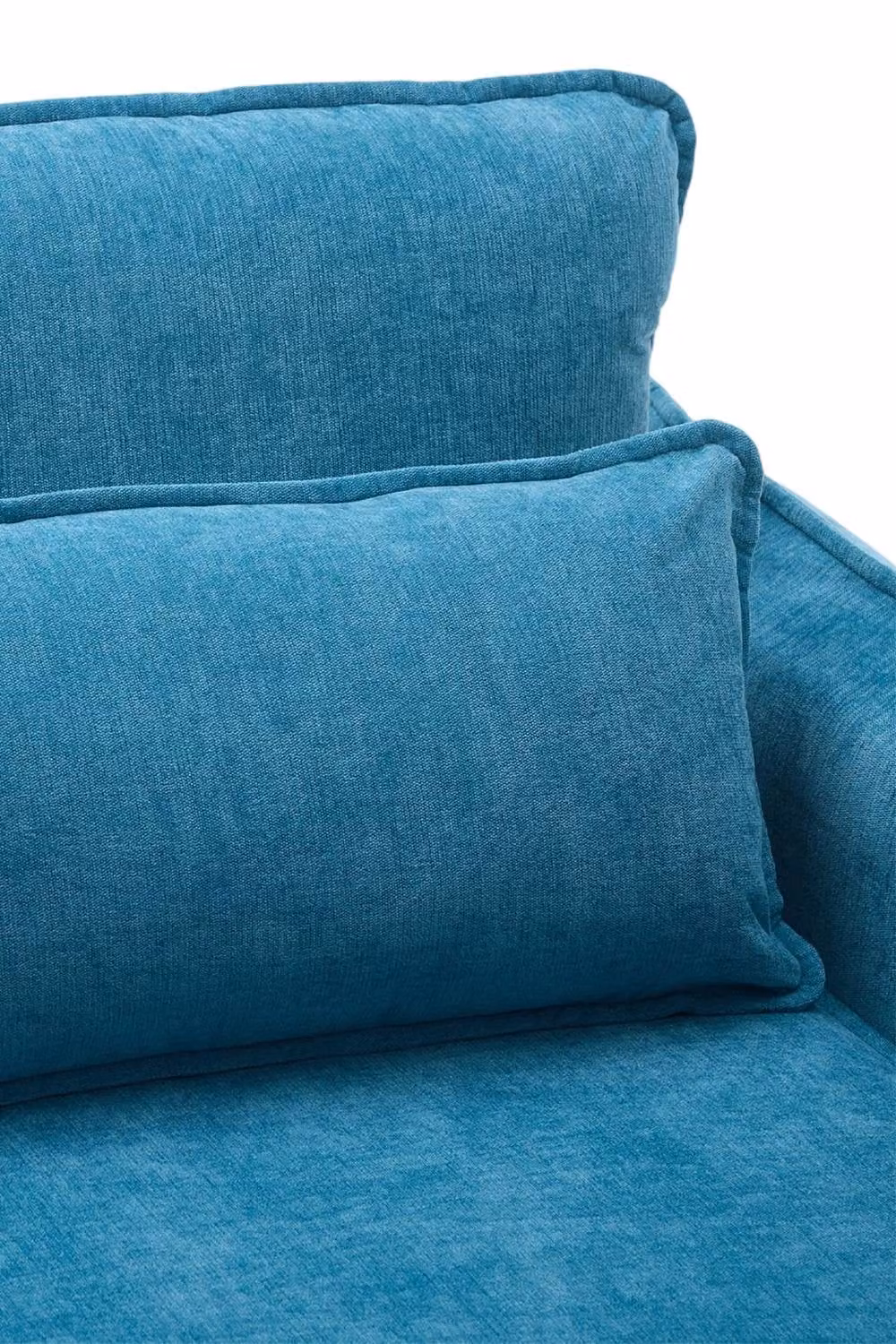 Garden Sanctuary Modern Upholstered Tub Accent Chair with Armrests in Blue – 3