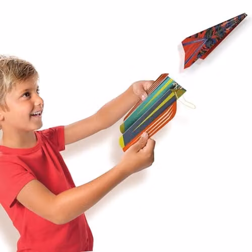 SES Creative 14288 Paper Plane Launcher Set in Yellow and Multicolour – 2