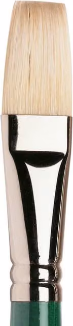 Winsor and Newton Winton Flat Long Handle Hog Brush No. 12