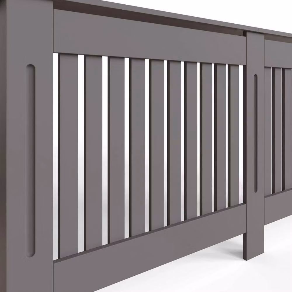 FORGEVIO Grey Vertical Slat X-Large MDF Cover – 3