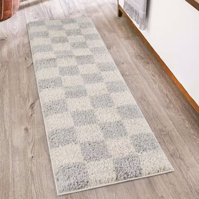 Desire Rugs Chester Modern Grey Shaggy Rectangular Area Rug, Width: 220 cm