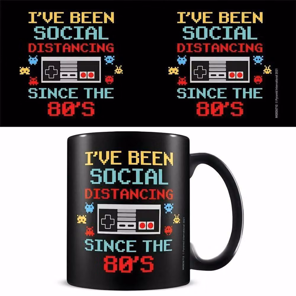 Pyramid International Social Distancing Since The 80s Ceramic Mug in Multicolour and Black – 2