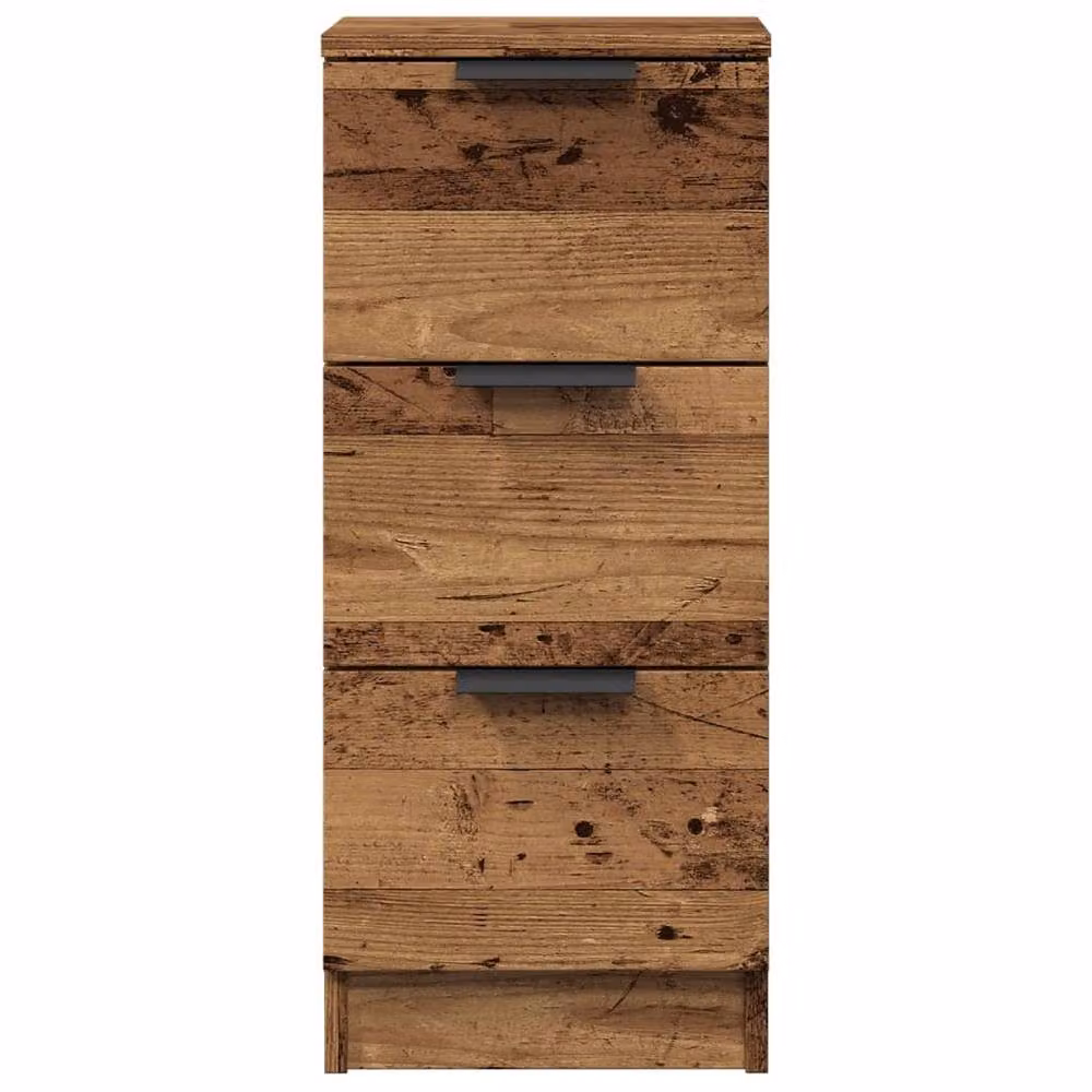 Berkfield Home Rustic Old Wood Sideboard in Brown, W/D/H: 30 x 30 x 70 cm – 3
