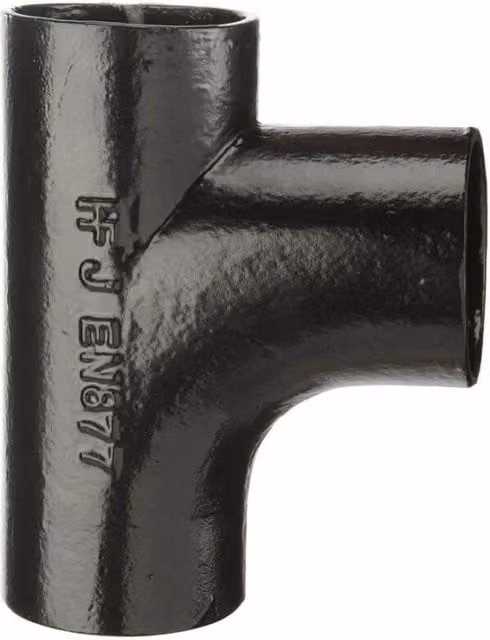 Hargreaves Traditional Express Push Fit Cast Iron Soil Branch, 92.5 Degree, 100mm, Black or Grey