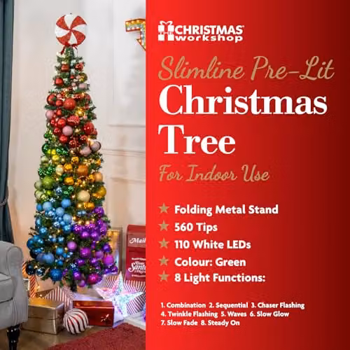 The Christmas Workshop Christmas Decoration, Green, H 23.0 x W 18.0 x D 4.2 cm – 8