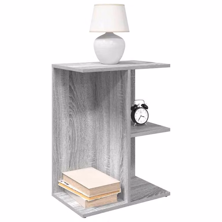 Berkfield Home Elegant Bedside Tables, 2 Piece Set in Grey Sonoma, W/D/H: 46.5 x 29 x 61 cm