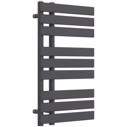 Lux Heat Anthracite Grey Open-Flat Designer Steel Towel Radiator H 80 cm x W 50 cm – 2