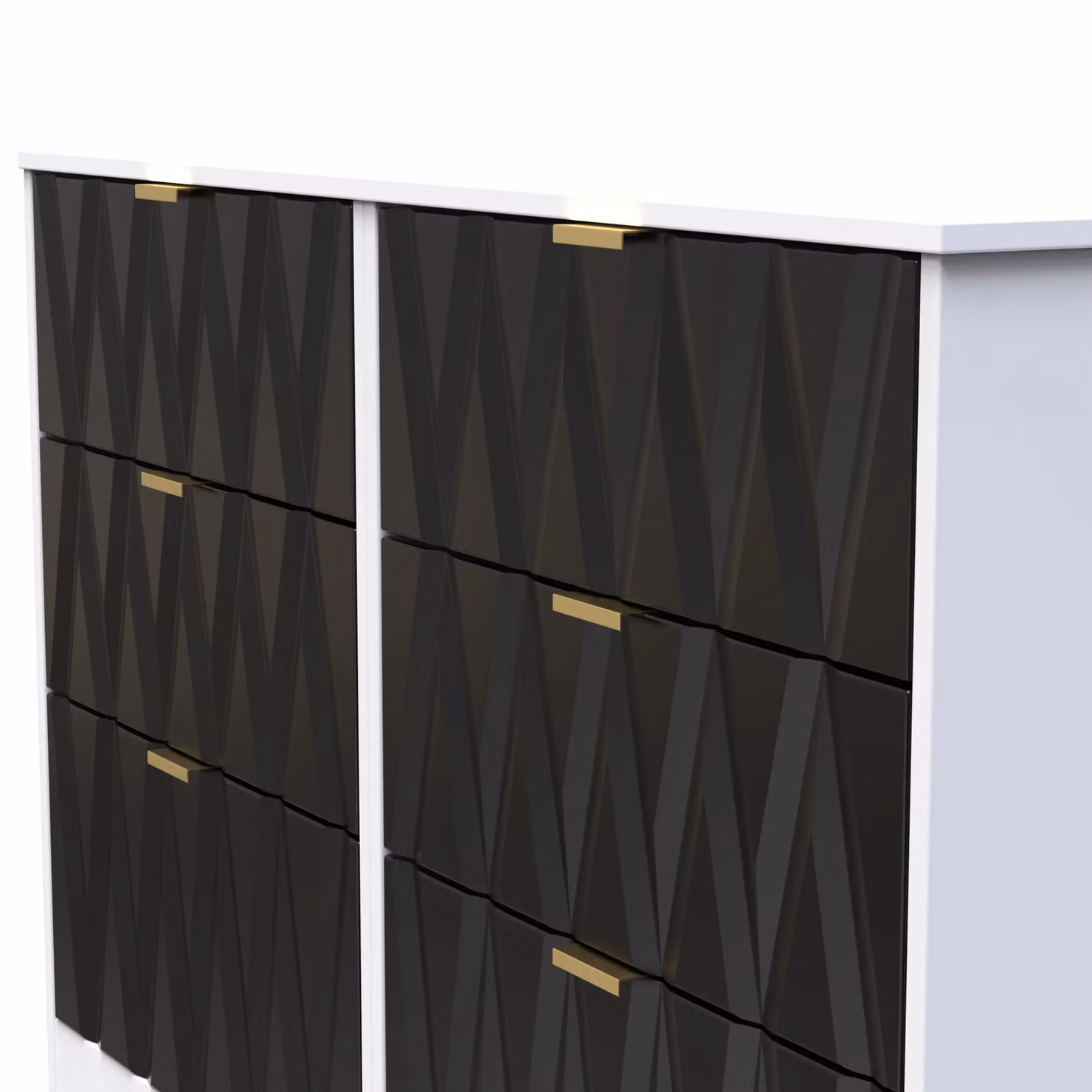 Ready Assembled 2 U Washington 6 Drawer Wide Chest in Black – 3