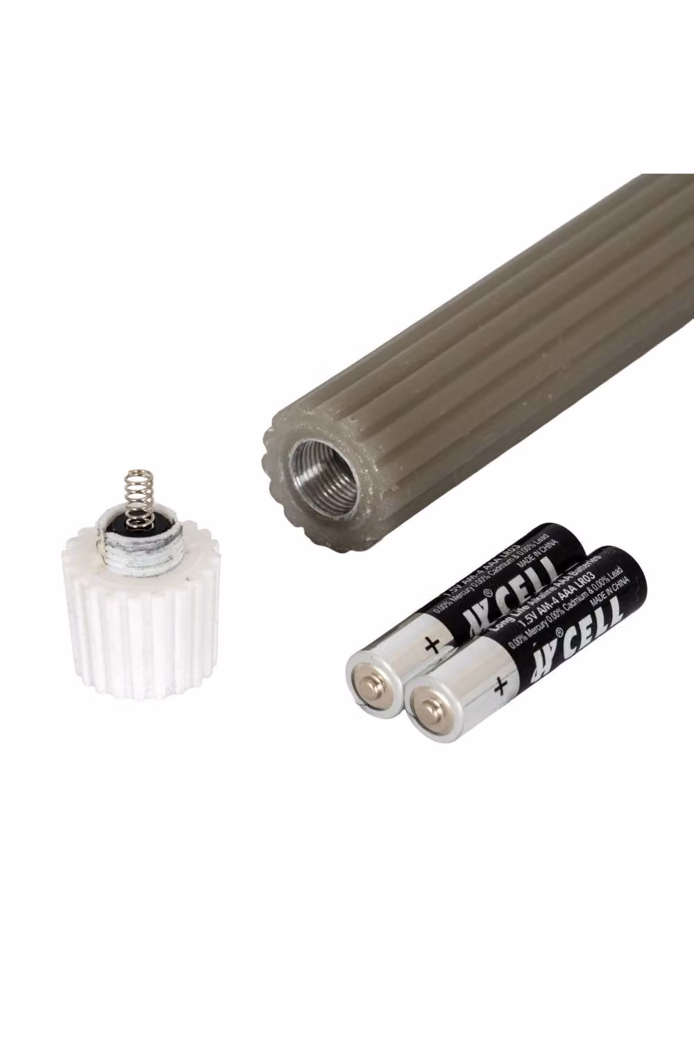 KDMD Luxe Collection Grey Ribbed Taper Candles, Height: 24 cm – 2