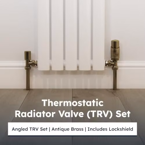 UK Radiators Talus Bold Angled Thermostatic Radiator Valve 1/2" x 15mm in Brushed Brass – 2