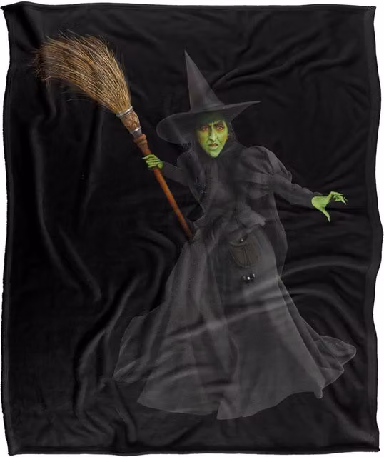 Warner Bros. The Wizard of Oz Witch Silky Touch Super Soft Fleece Throw Blanket, Multicolour, W: 91.44 cm x L: 147 cm – 6