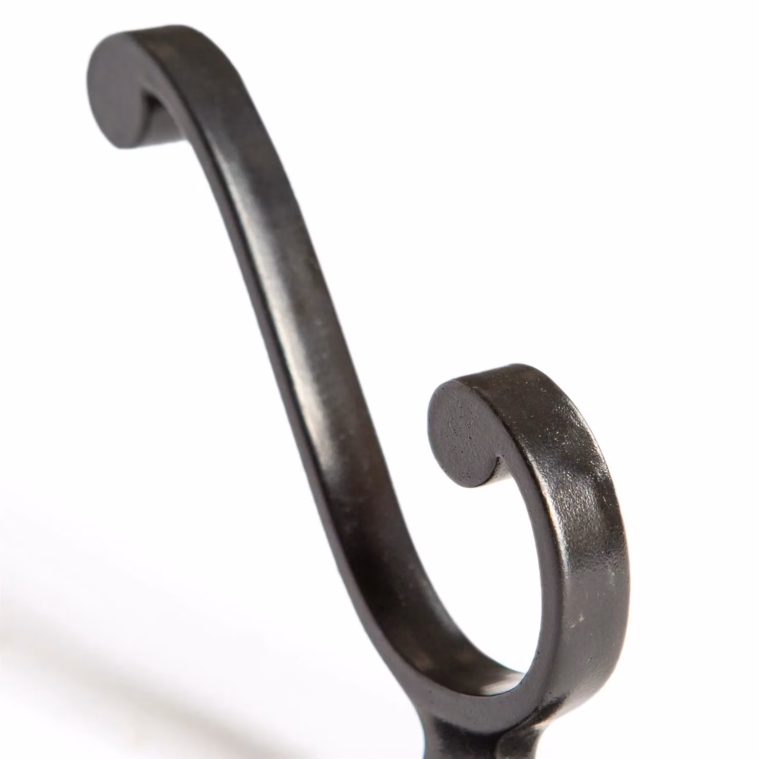 Hammer and Tongs Matt Black Iron Square Back Hat and Coat Hook, Pack of 5, H: 105 mm – 4