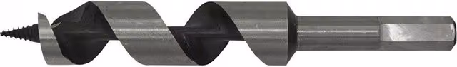 Loops Silver Hardened Auger Wood Drill Bit with Hexagonal Shank, Diameter: 22 mm, Length: 155 mm – 1
